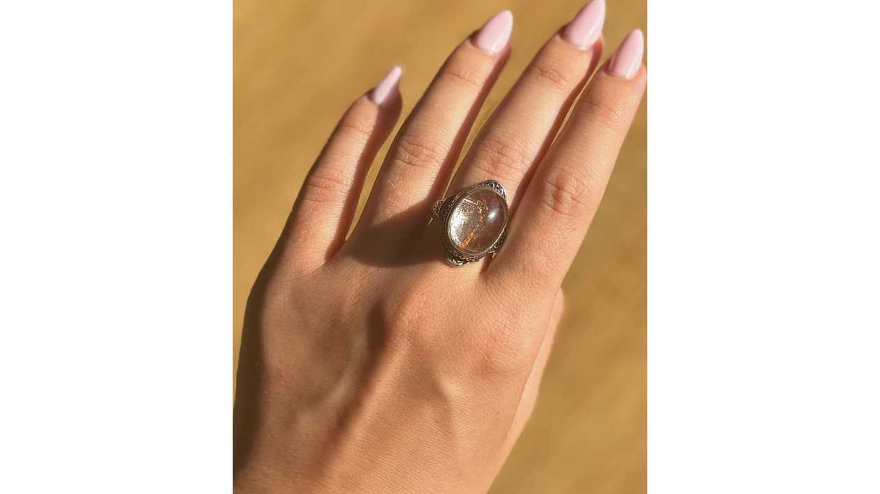 Moonbound Relic Garden Quartz Ring