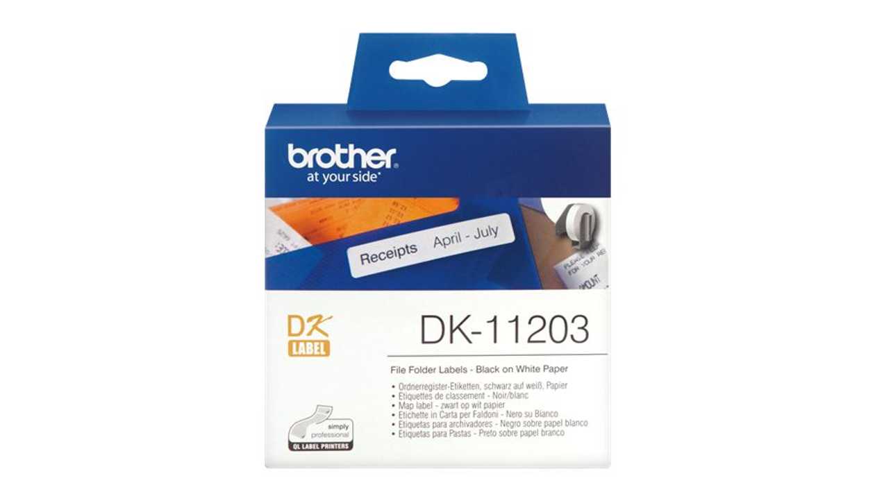 Adhesive Booklet Brother Dk11203, Adhesive 17X87 mm, 300 Stickers