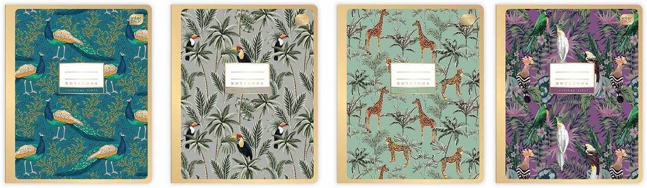 Folder 165x208 48 Sheets, 5x5 Square, Metallic gold Assortment Interdruk