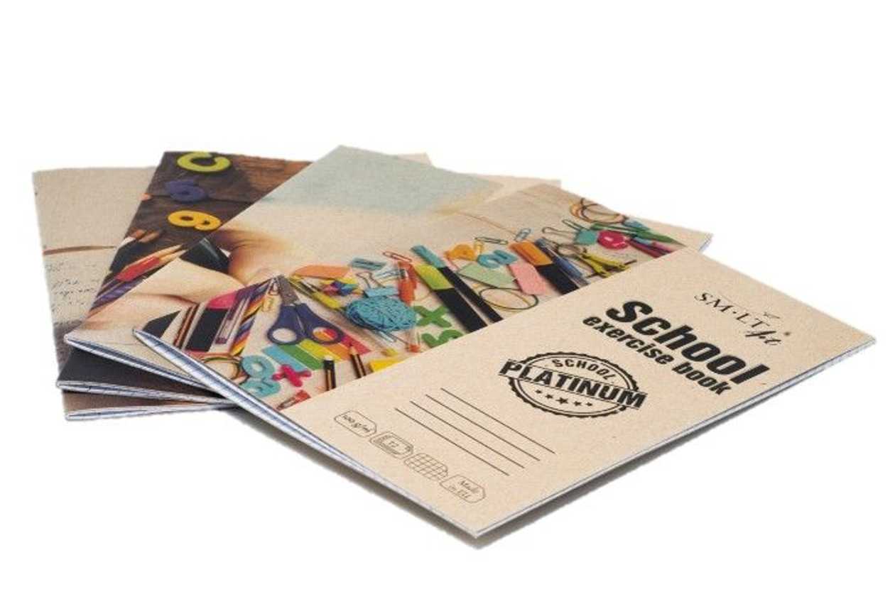 School Notebook 205x165 mm 100 gsm Square 10 Pages, Platinum Smlt