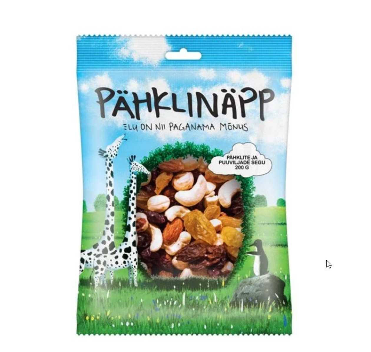 Mixture of Nuts And Fruits 200 g, Pähklinäp