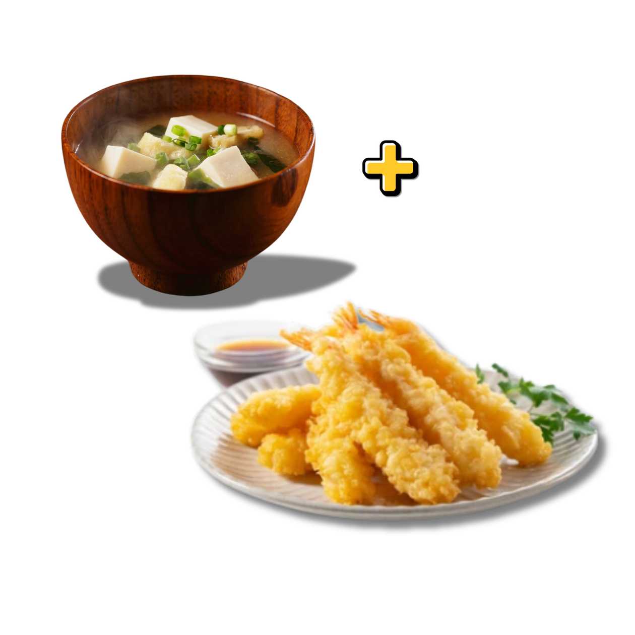Miso Soup + Panko Shrimp