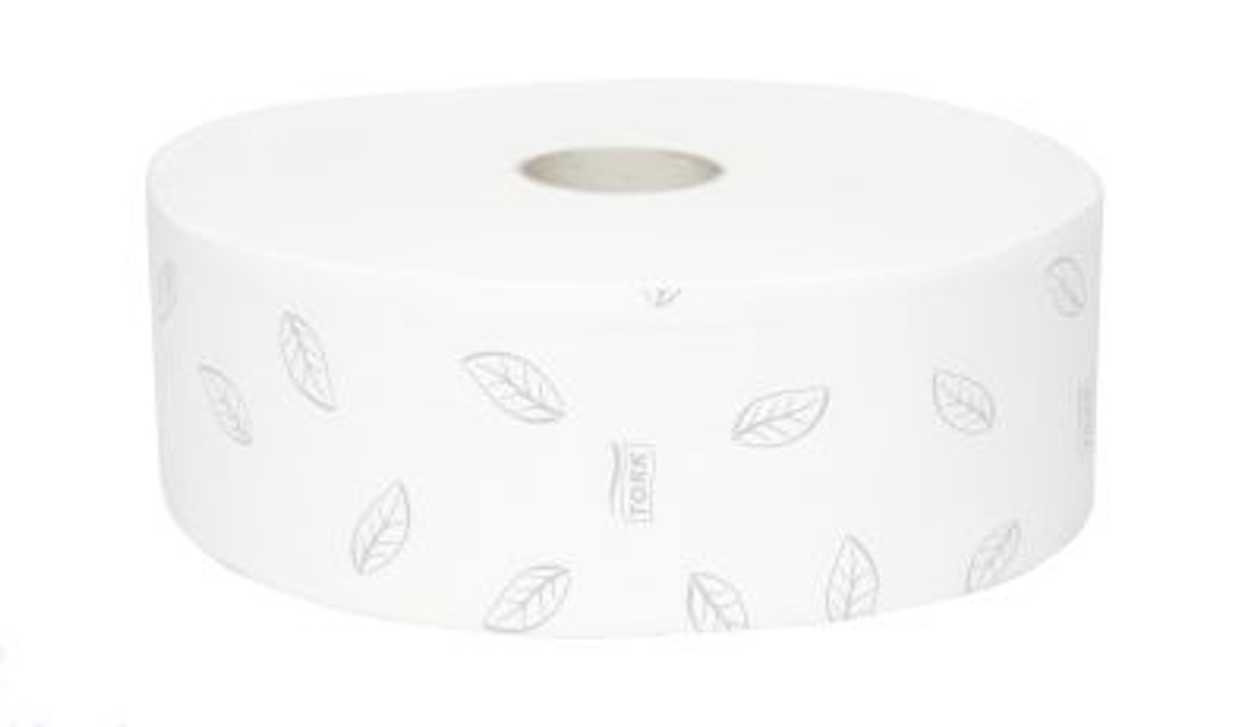 Toilet Paper Tork T1 Jumbo White 2 Ply, 360 m/roll