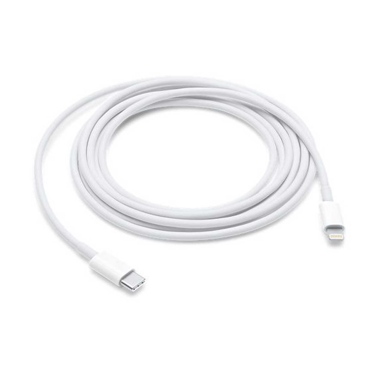 USB Cable USB-C Lightning 2M Apple White (Lightning To USB-C/Thunderbolt3 Mqgh2Zm), Suitable for Apple USB-C Charger 18W,29W, 30W, 61W, 87W, 96W