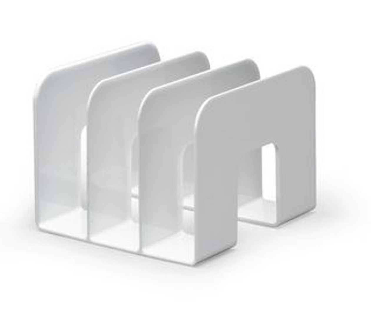 Bookcase/catalogue Holder Trend, 3-part White 215x210x165 mm Durable