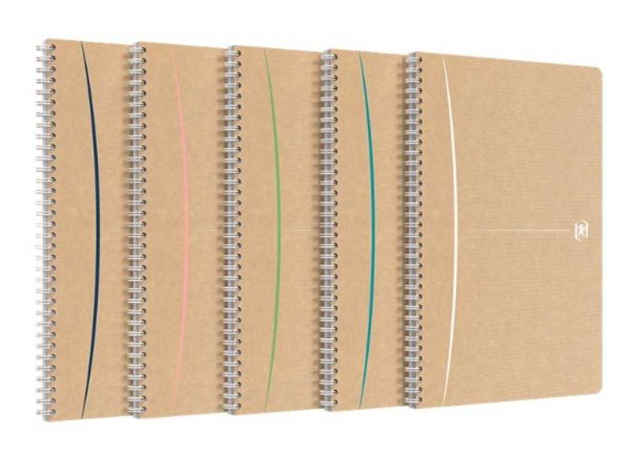 Folder A4 Square 5x5 50 Sheets Spiral Binding Cardboard Oxford Touareg Recycled Recycled Paper