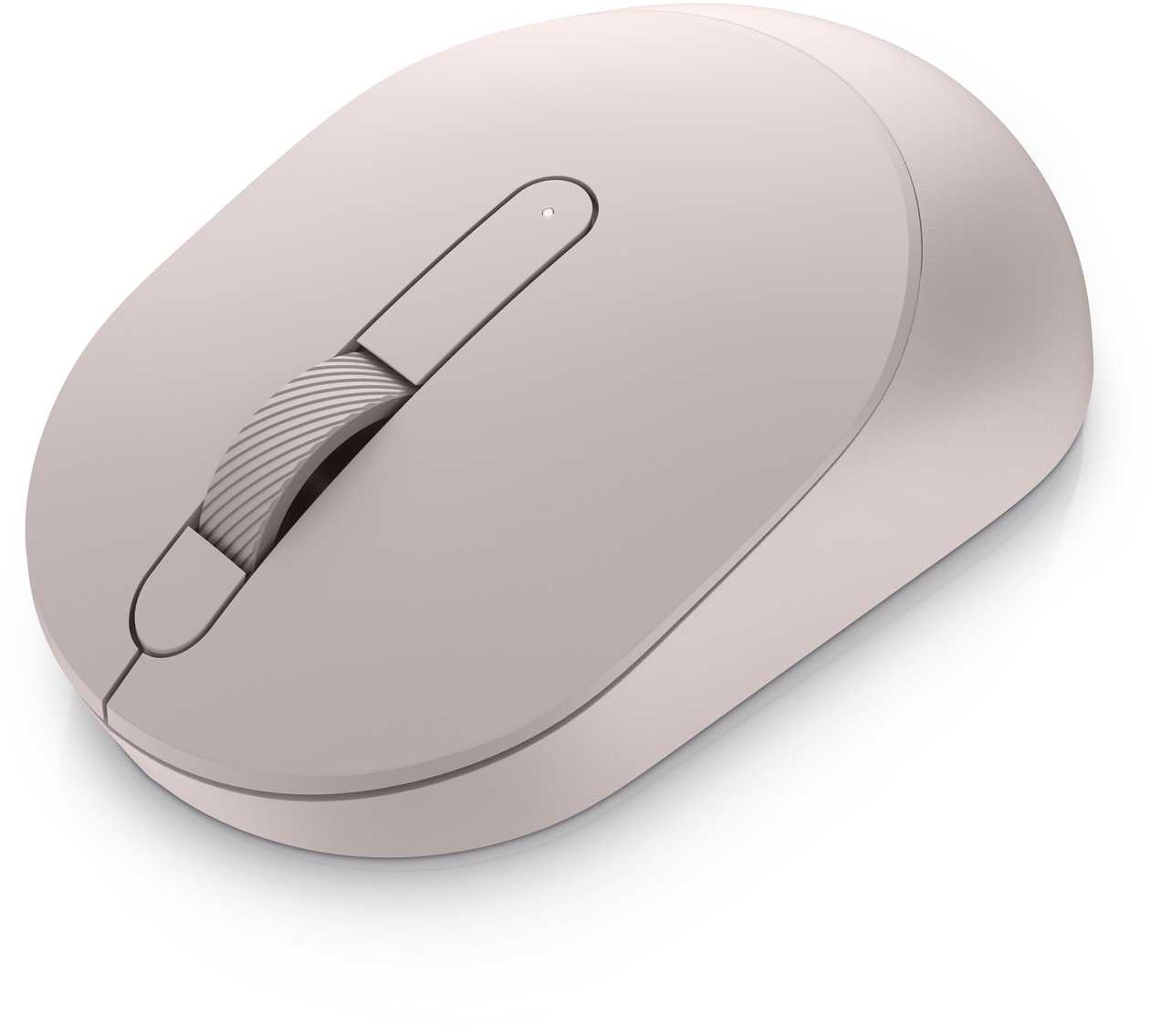 Mouse Dell Ms3320W 2.4 ghz Wireless/Bluetooth5.0, Optical, Ash Pink/Pink (6 Buttons Scroll) 1600Dpi 3-Button, 1Xaa Battery Powered