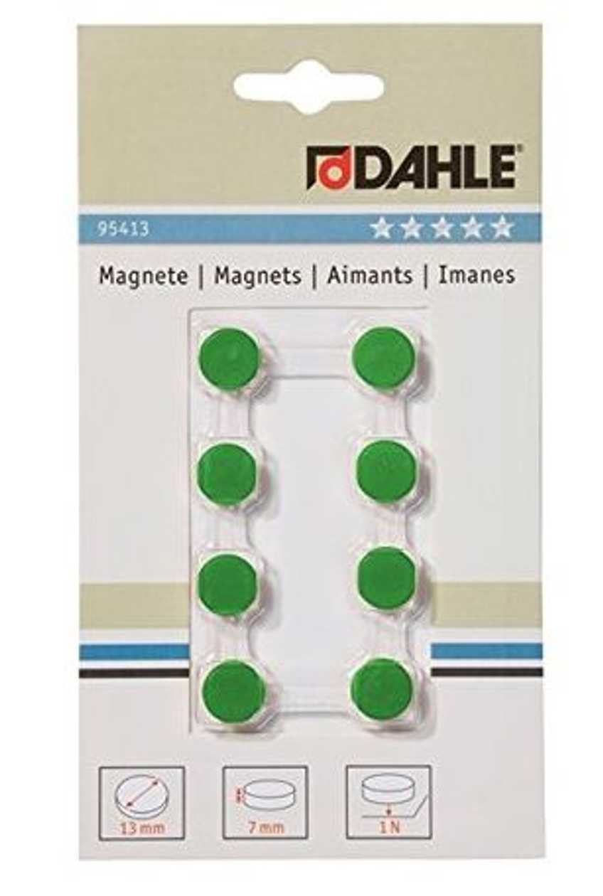 Blackboard Magnet 13 mm green 8 pcs. Comp, Dahle