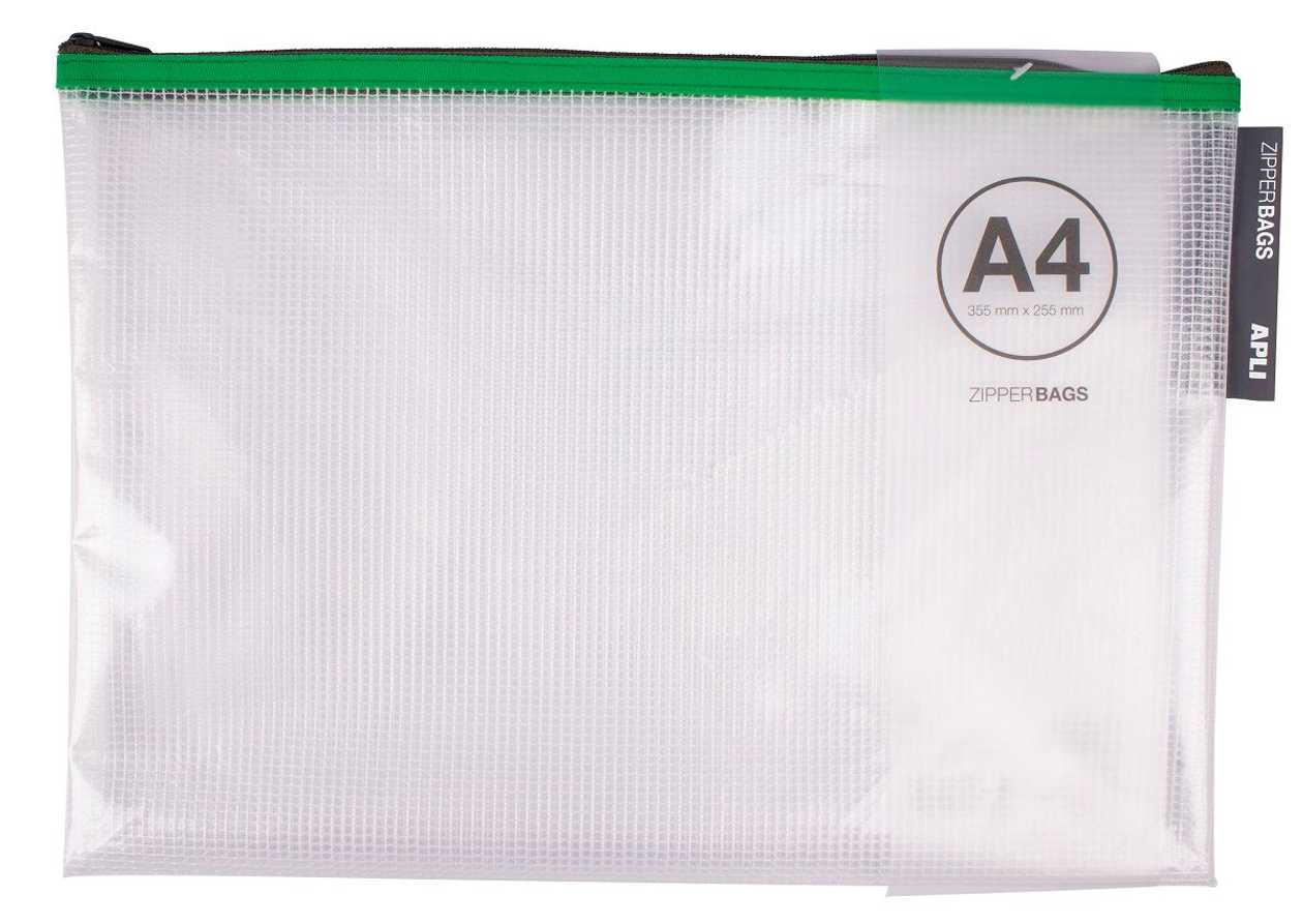 Film Pocket with Zipper A4 Apli Assortment