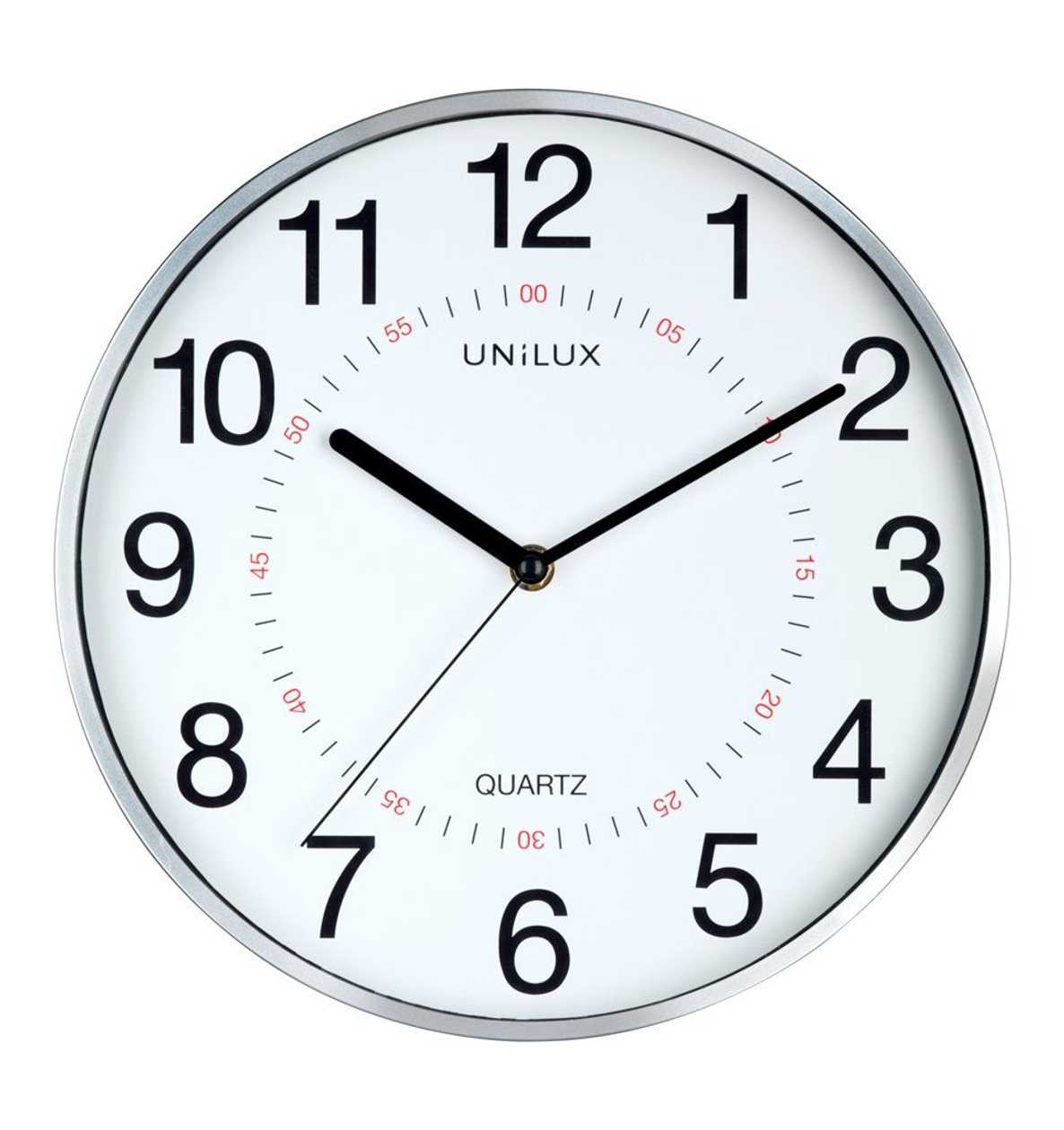 Wall Clock Unilux Aria, Metal grey; D-28.5 cm/add Battery 1aa 1.5v