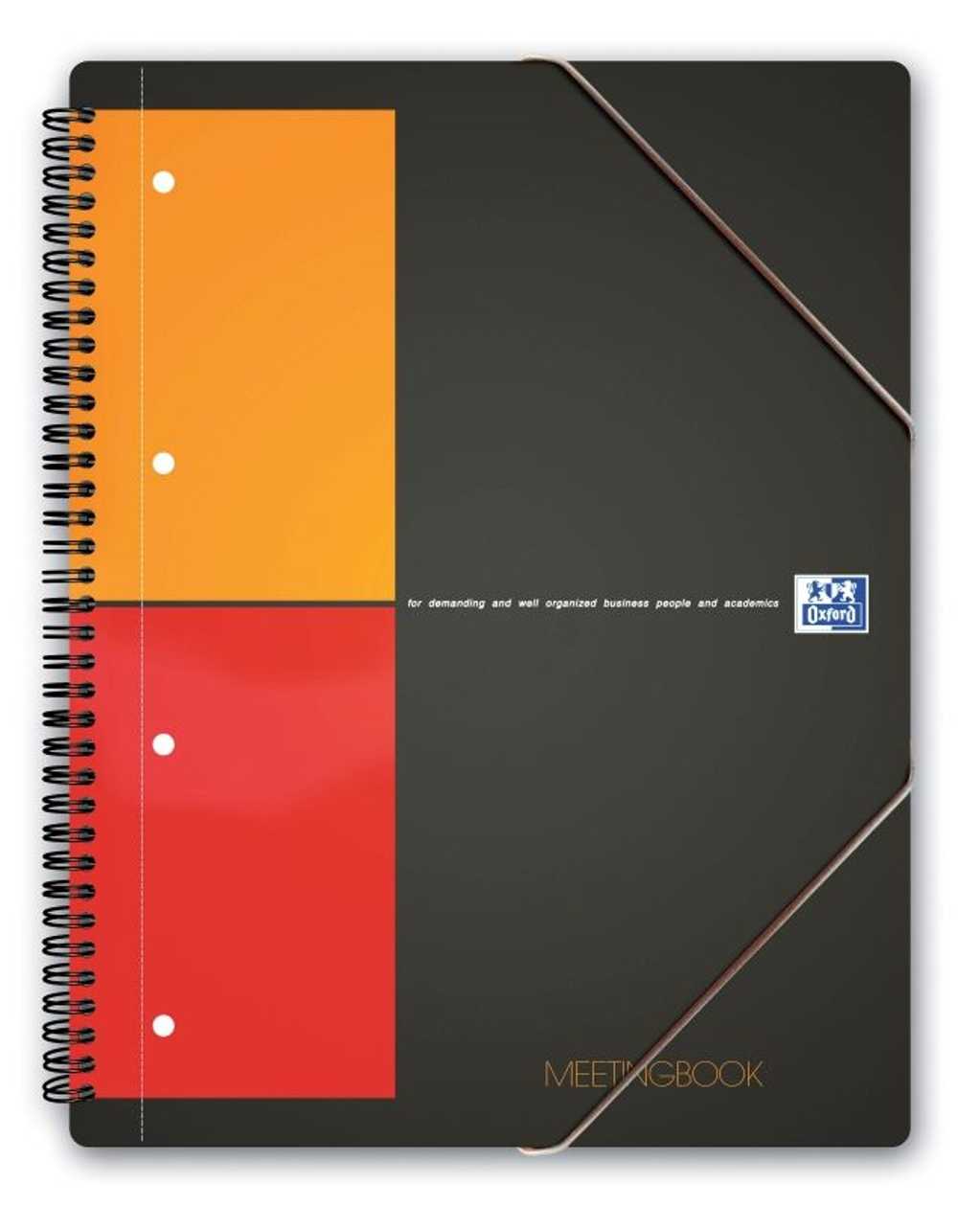 Meeting Folder A4 80 l. 5x5 Square Spiral Binding, Oxford International Meeting Book