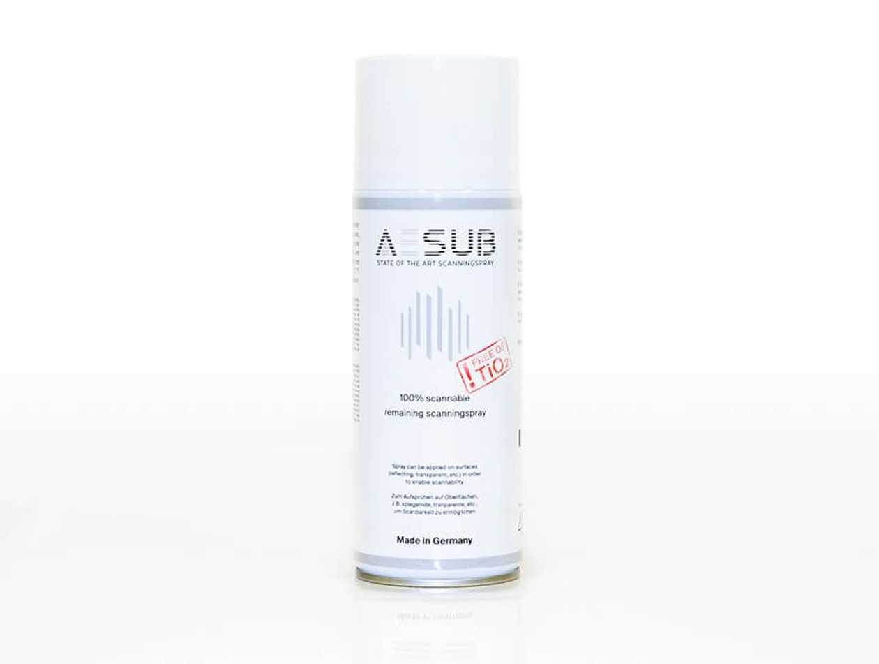 Surface Coating for 3D Scanning Aesub White 3D Scanning Spray 400 ml, Permanent