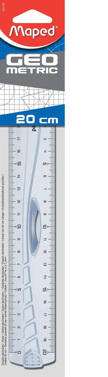 Ruler with Handle 20 cm Maped