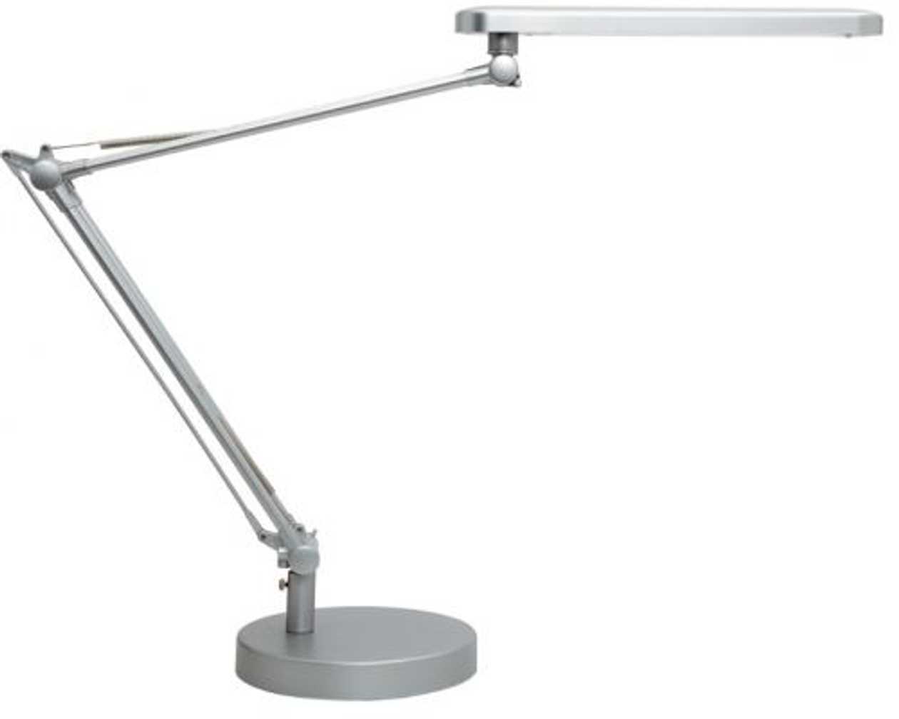 Unilux Mamboled Lamp, Integrated Led Lamp 5.6w, 3500k, 456lm /base+clamp, Silver gray