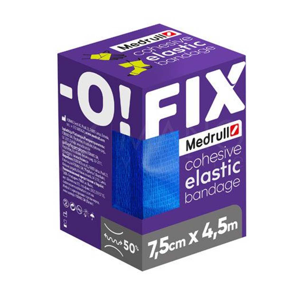 Elastic Band Medrull Fix-O Self-Adhesive 7,5 cm*4,5M (Blue)