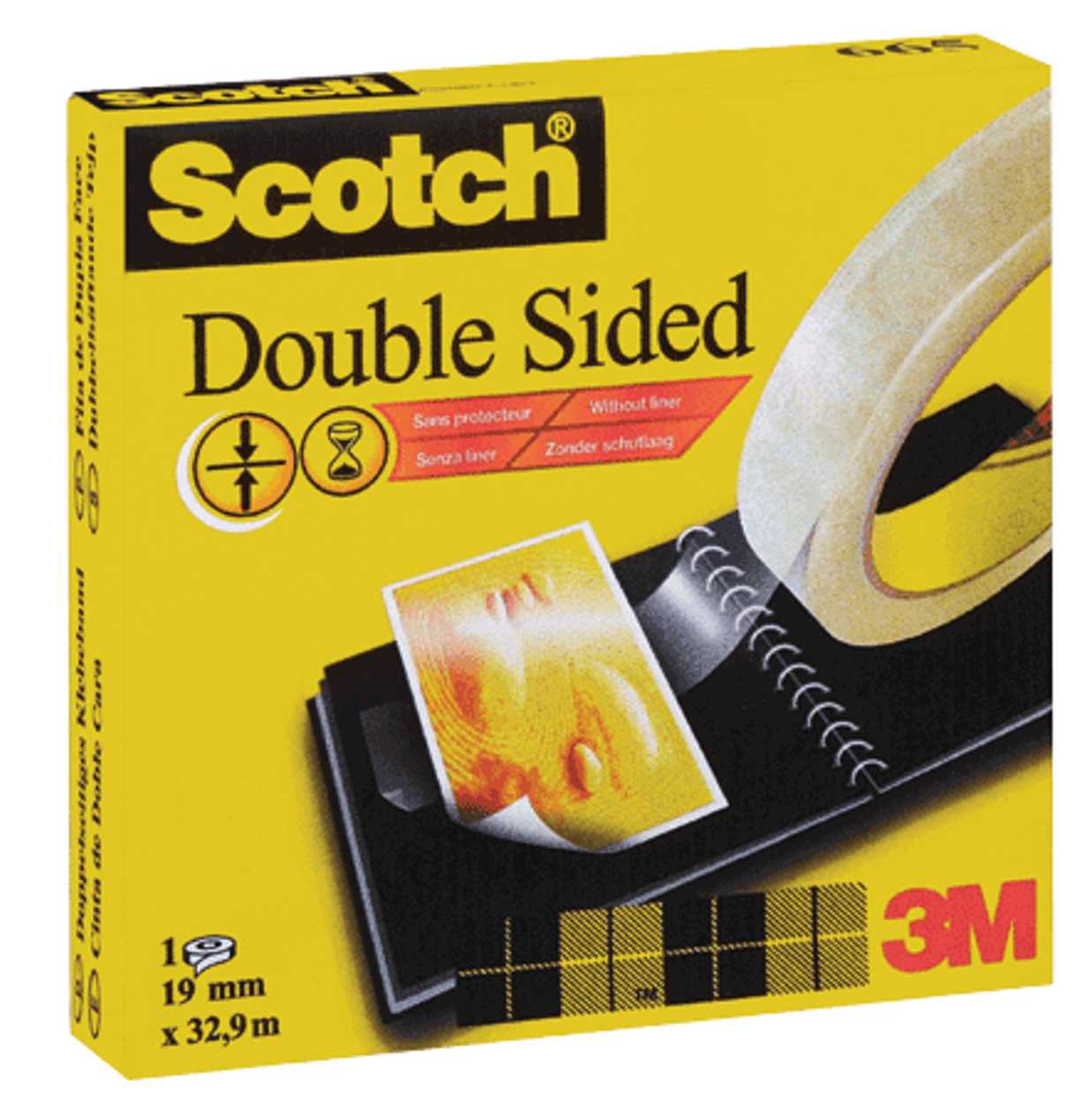 Adhesive Tape Scotch 665 Double-sided, 12 mmx23 m (with Small Core)