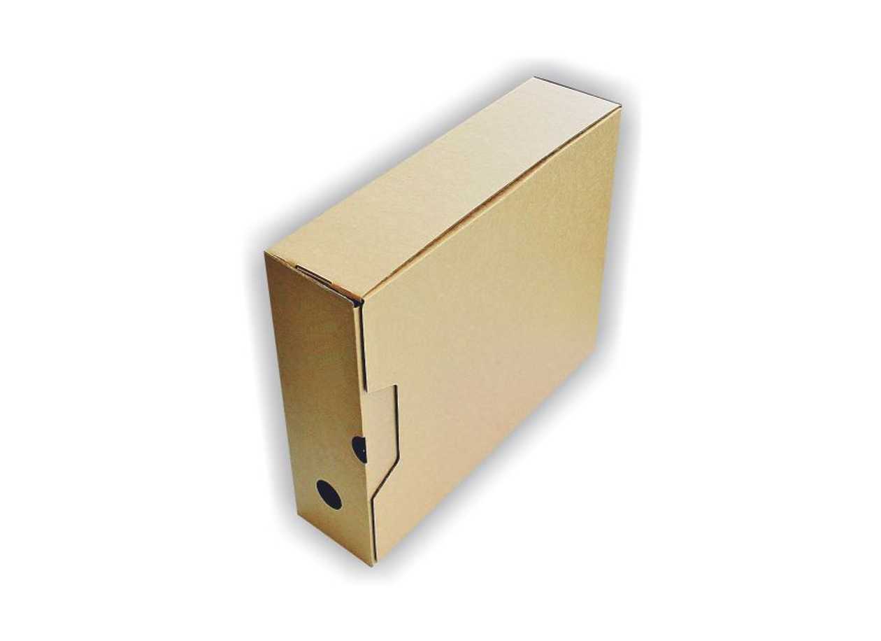 Archive Box A4 12cm White Surface Spread, Open From The Shorter Side, Smlt