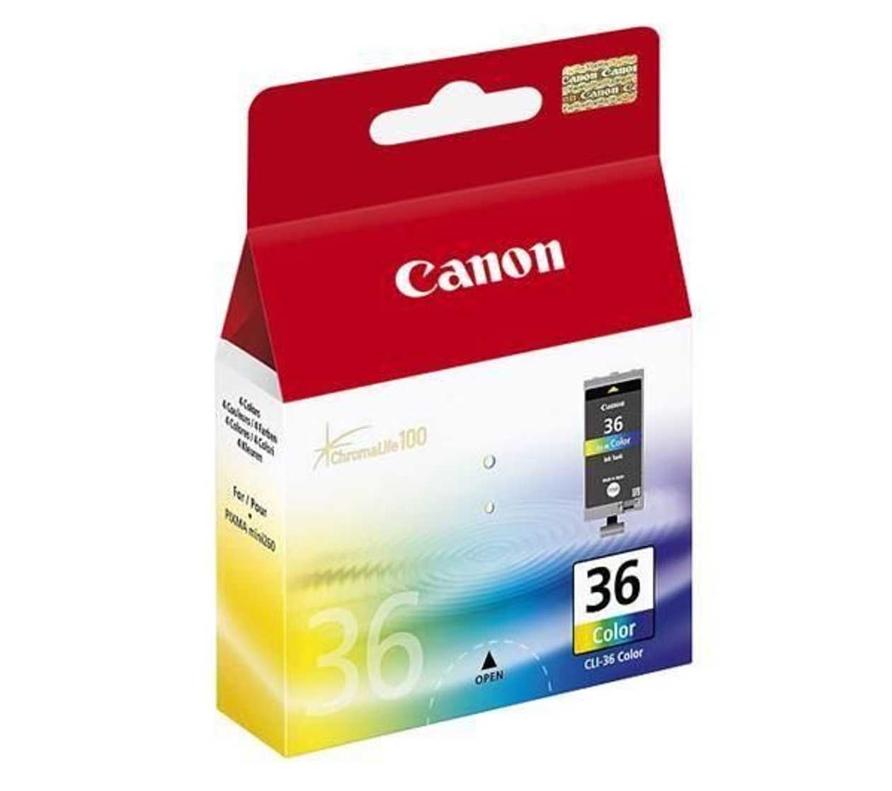 Tint Canon Cli-36c Colorful 249lk (2,5 ml Värvi Kohta, Pixma Mini260/ip100/ip110/tr150)