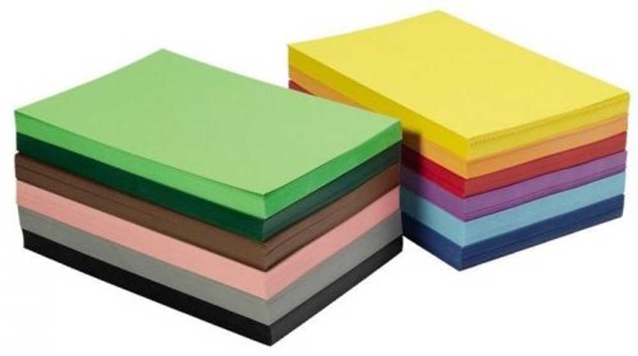 Colored Paper, A3 120 g, 100 Sheets, Black