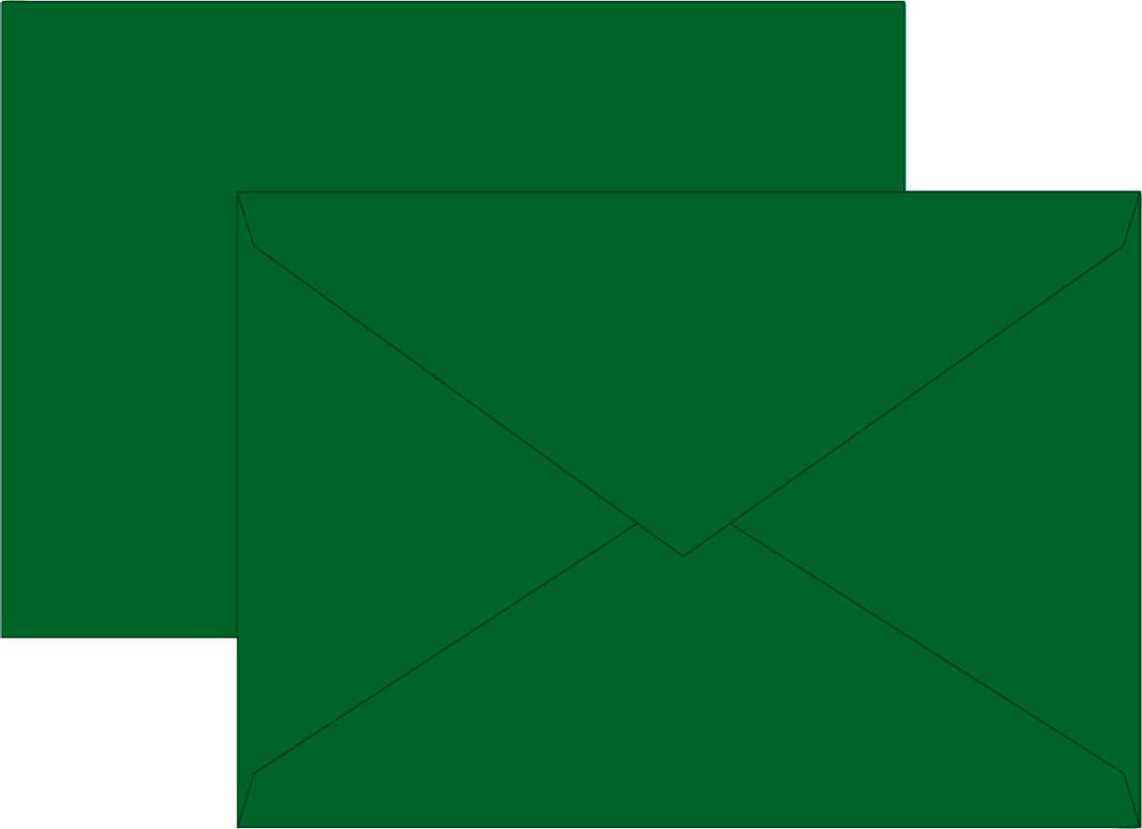 Envelope C6 10 pcs. In A Pack, Dark green