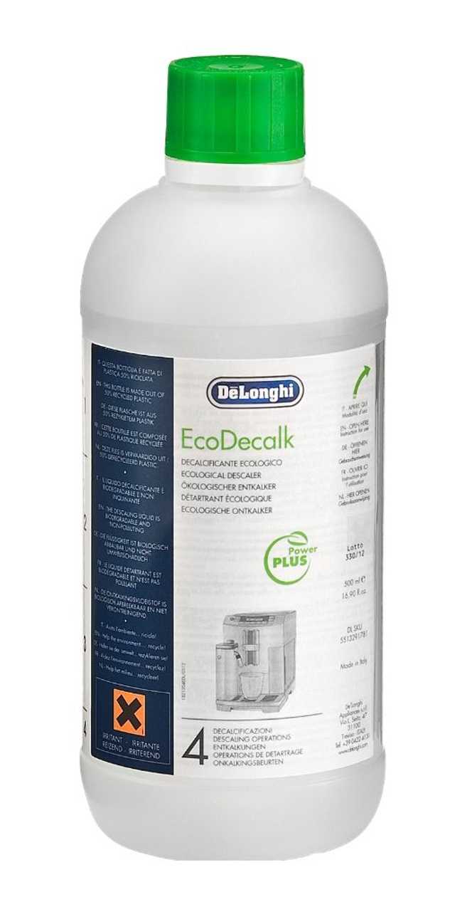 Descaler Delonghi 500 ml Ecodecalk - 4 Cleaning Cycles