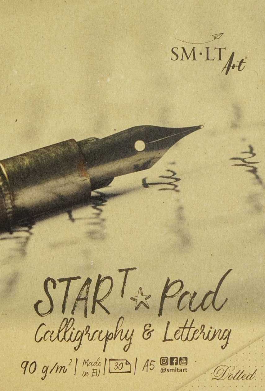 Practice Pad A5 90 gsm, 30 Sheets, Calligraphy And Lettering, Dots, Smlt