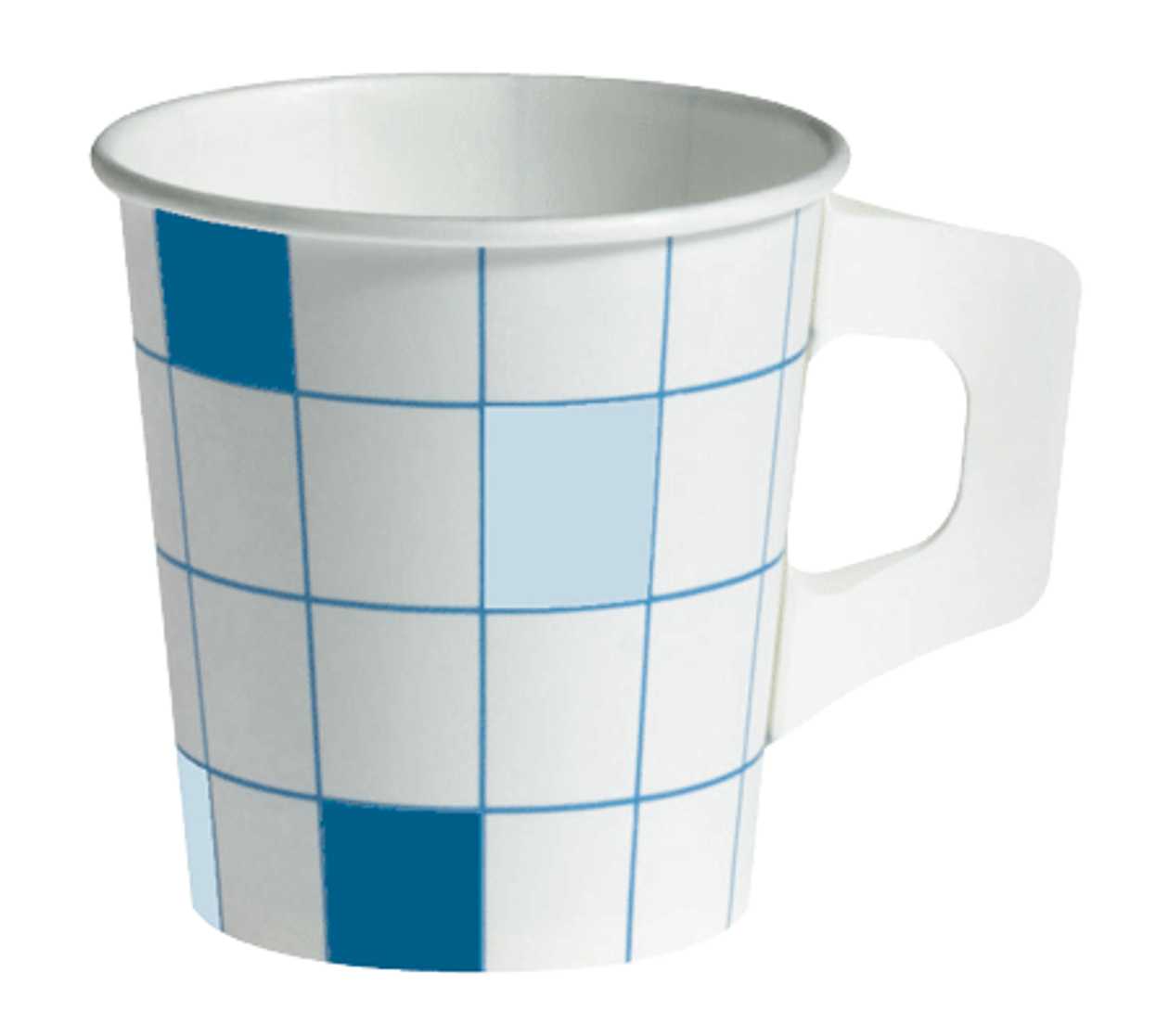 Coffee Cup with Handle, Cardboard, Square, 175 ml 80 pcs./p kg.