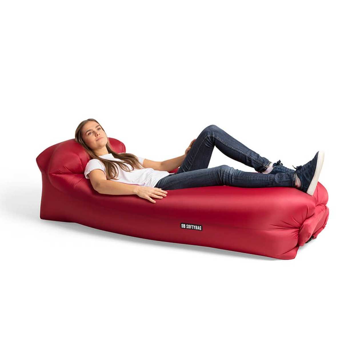 Lamami Chair Softybag Original Chili Red Air-Fillable