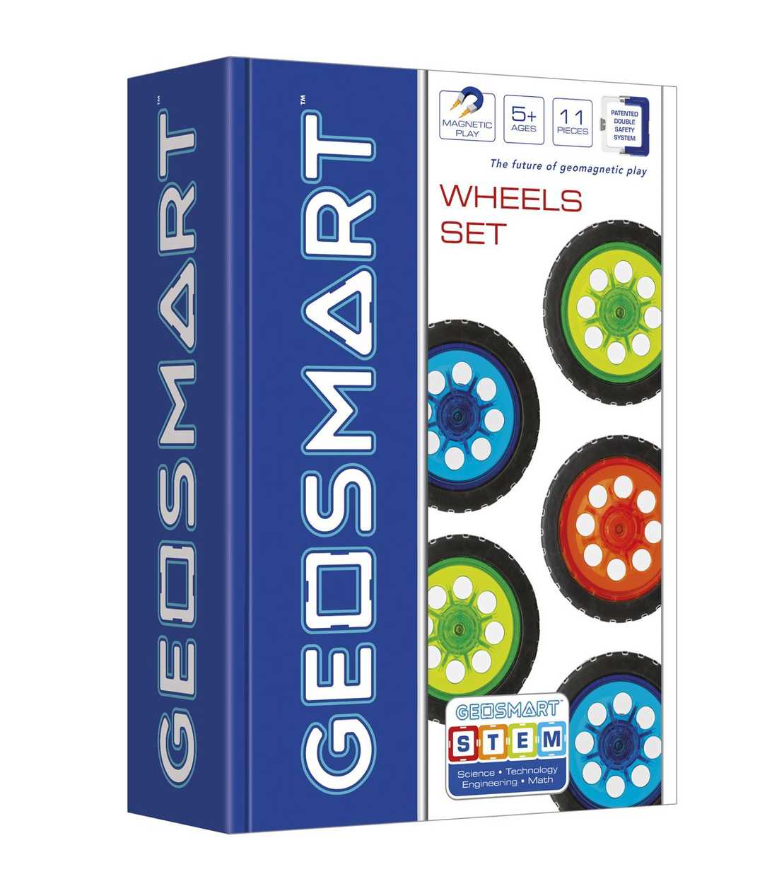 Geosmart Magnetic Building Blocks, Wheel Set, 11 pcs., 5+