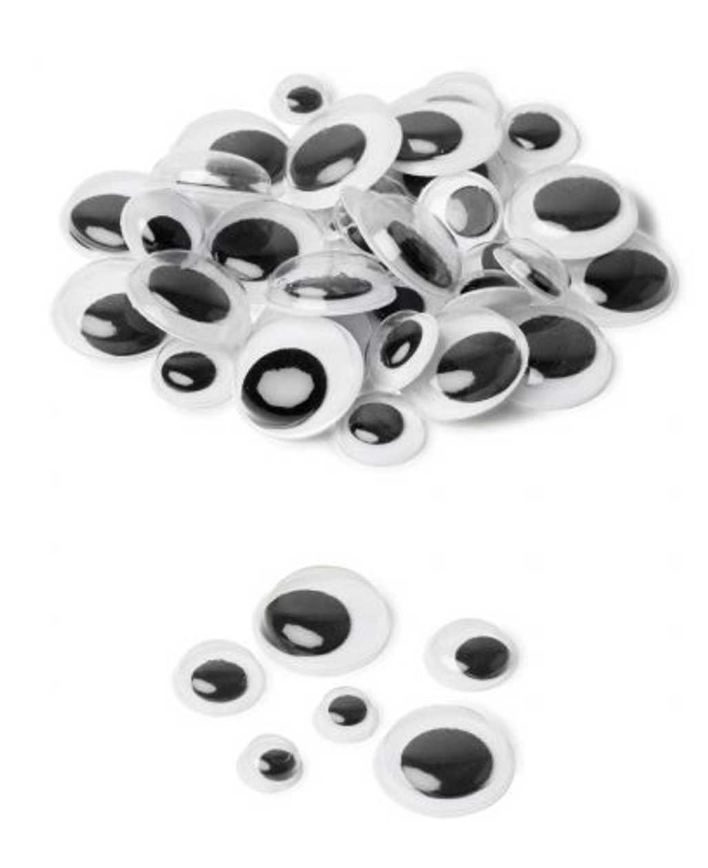 Craft Eyes, 15, 10 And 7 mm, 300 pcs. In Total, Pet