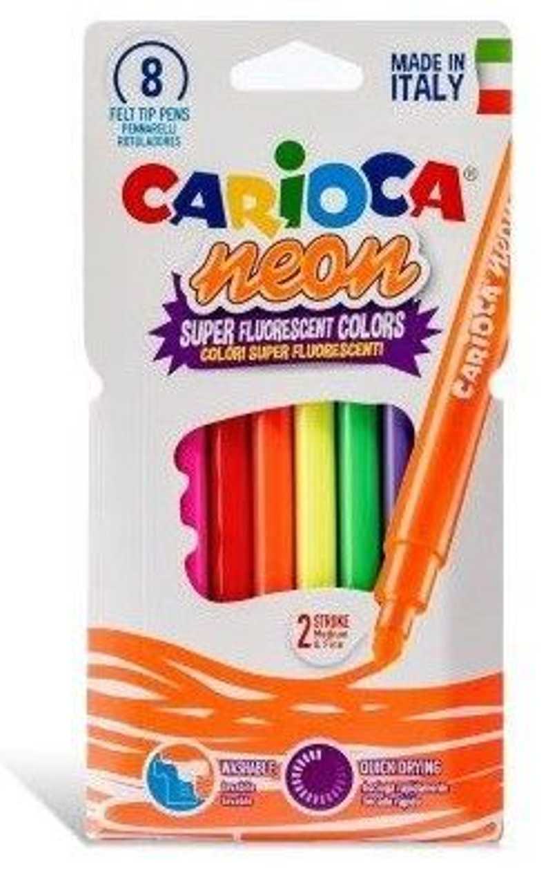 Felt Pens Carioca Neon 8 Colors