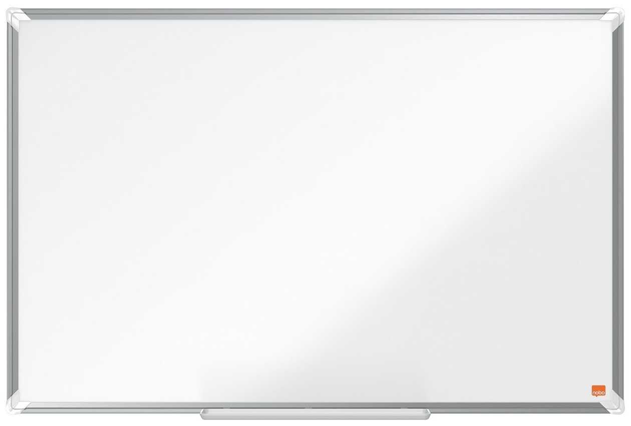 Whiteboard Nobo Premium Plus Enamel 900x600 mm, Magnetic, Fixed At The Corners/ Bottom Frame