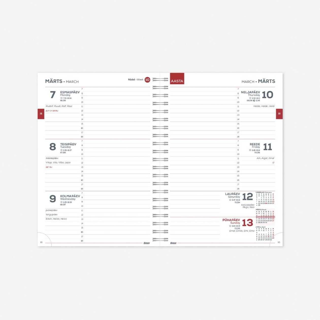 Calendar Contents Chancellor Week H Spirex