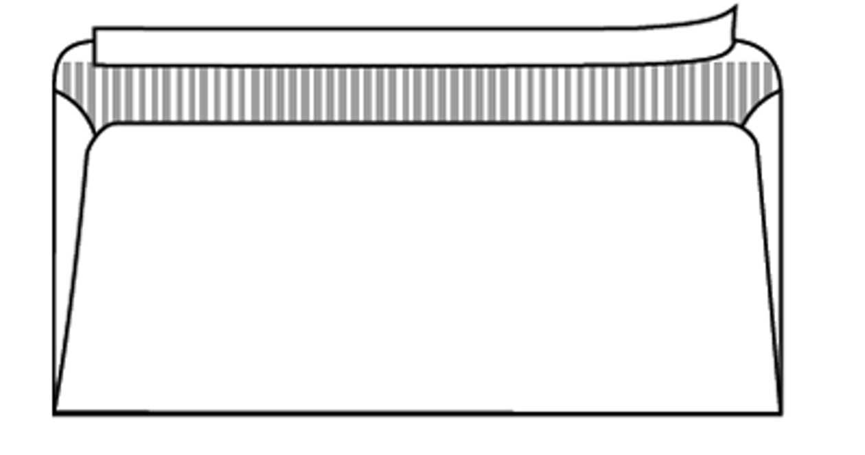 Self-Adhesive Envelope C65/25 pcs. 114x229 mm