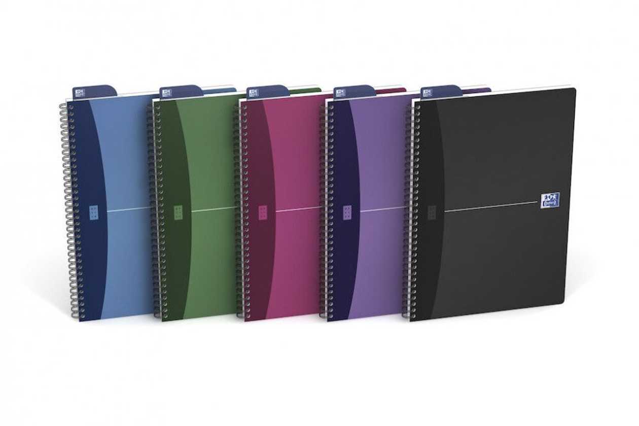 Folder A4 Line 50 Sheets Spiral Binding Plastic Cover Plastic Ruler Oxford Urban Assortment