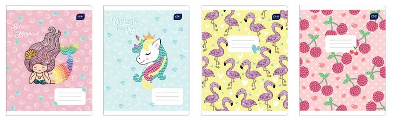 School Notebook 165x208 12 Pages, 23 Lines, Shine Assortment Interdruk