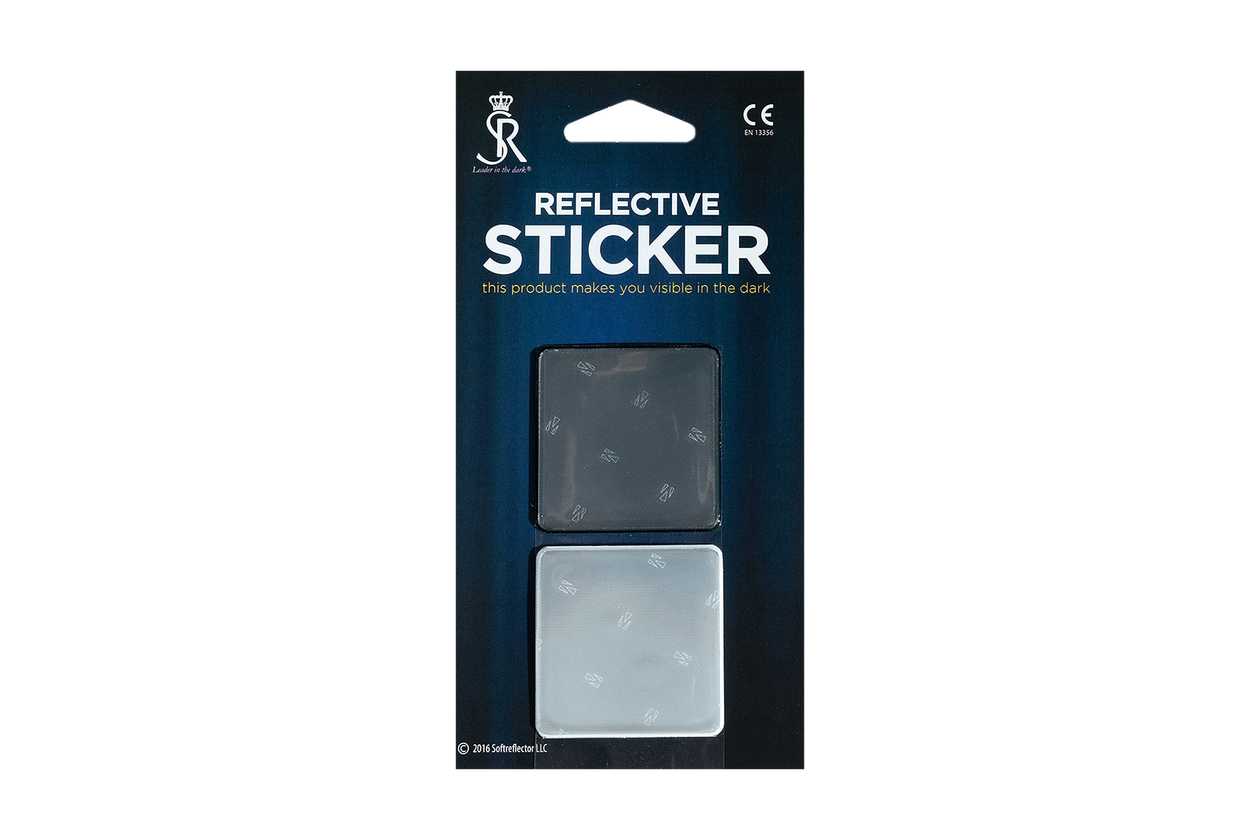 Reflector Stickers Squares White and Black