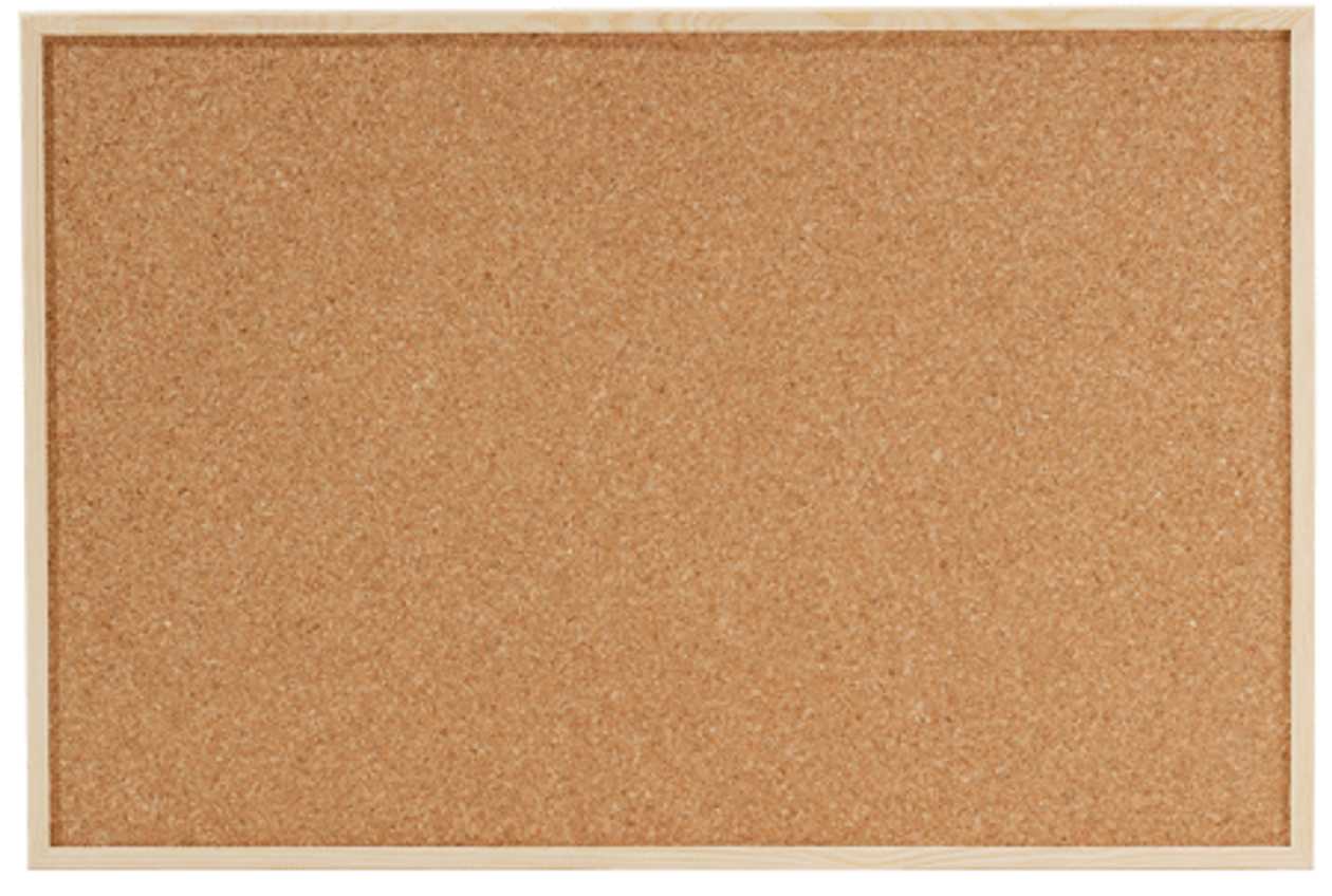 Cork Board Dahle 60x40h Wooden Frame