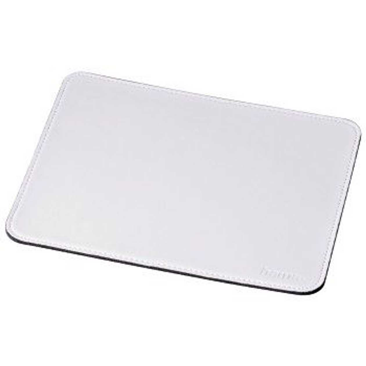 Hama Mouse Pad With Leather Look, White; Laser/optical 22x18x0.3 cm