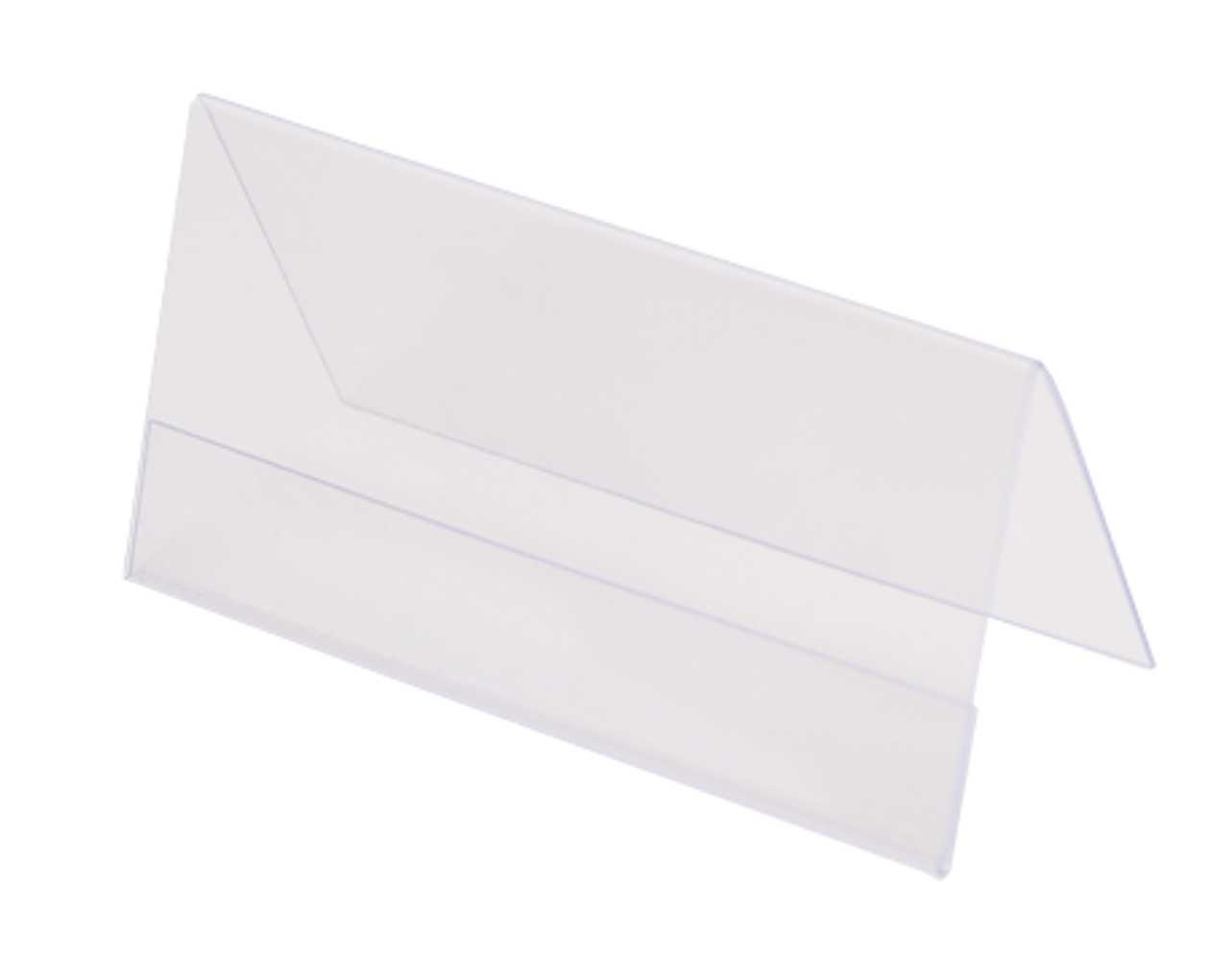 Information Stand For Table 1x040-080, A-shaped / Transparent