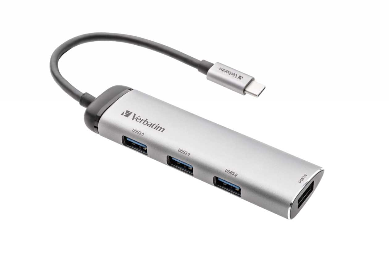 Verbatim 4-Port USB3.3 gen1 Type A Up To 5 gbps, 41 grams, 115X30X15 mm