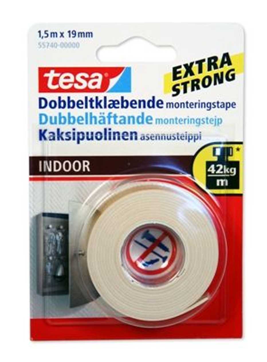 Double-sided Tape Tesa In Indoor Conditions 1.5 mx19 mm