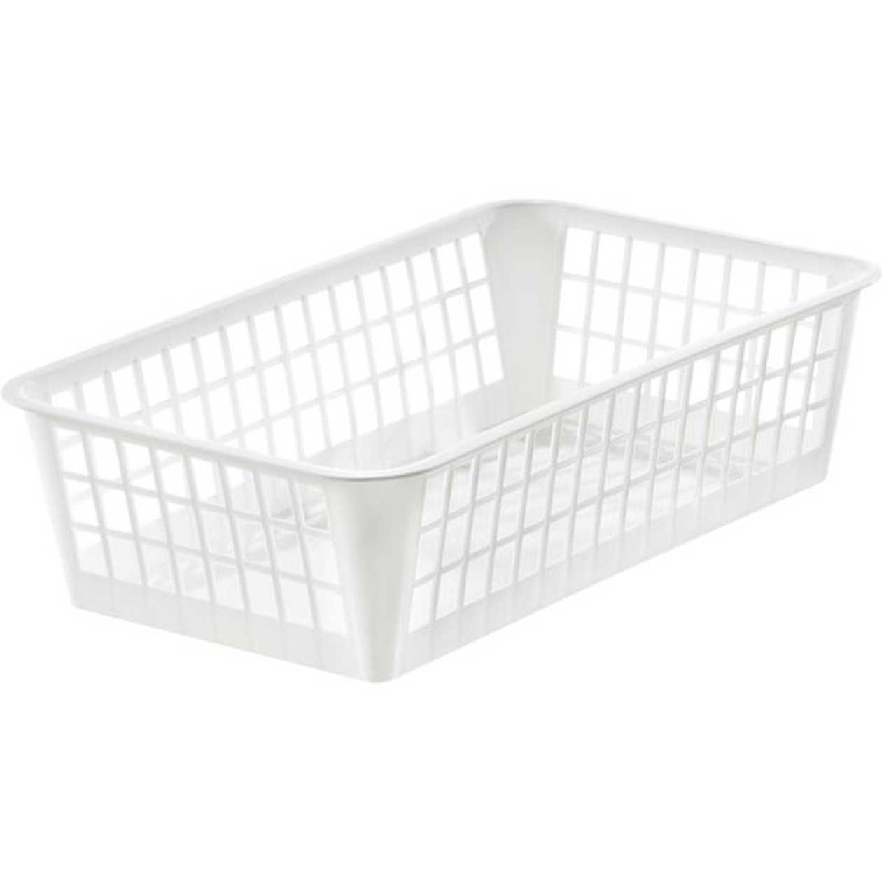 Storage Basket Mini, White Plastic