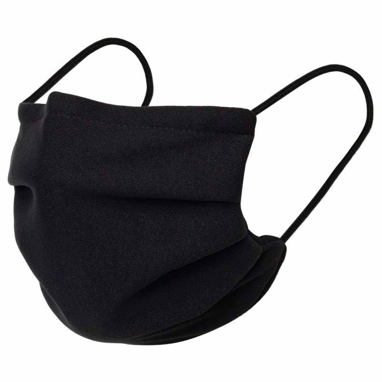 Face Mask Reusable, Textile, Washable, Black, T-style