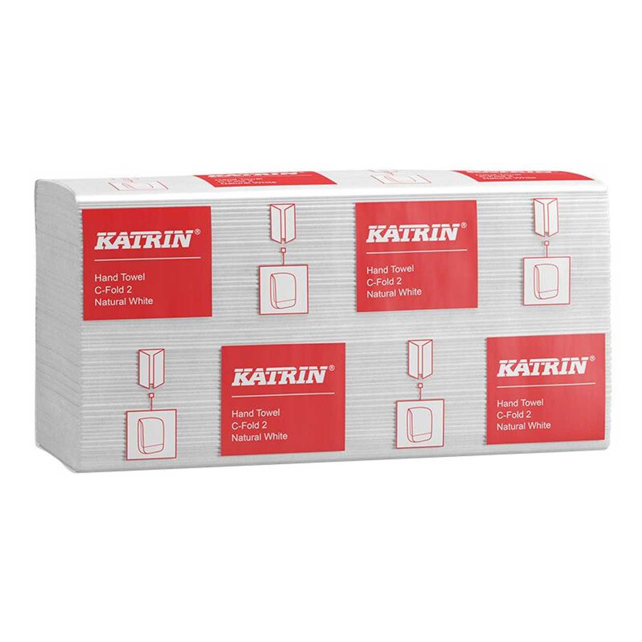 Katrin C-Folders 2-Ply, 150 Sheets/Pk, Off-White, Sheet Size 24 X 27,5 cm