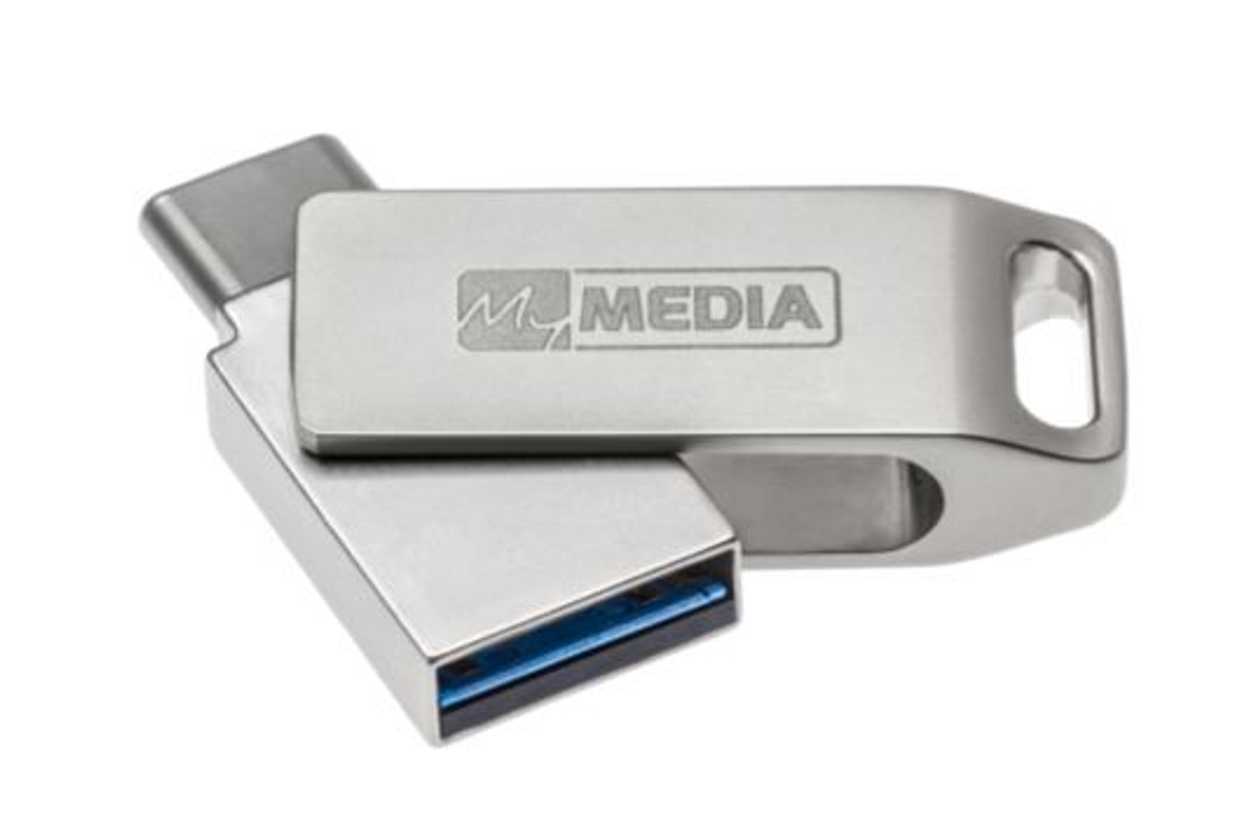 USB Port Mymedia 16 gb USB3.2 gen1 Mydual USB-c Metal 2-in-1, Superspeed 5 gbps