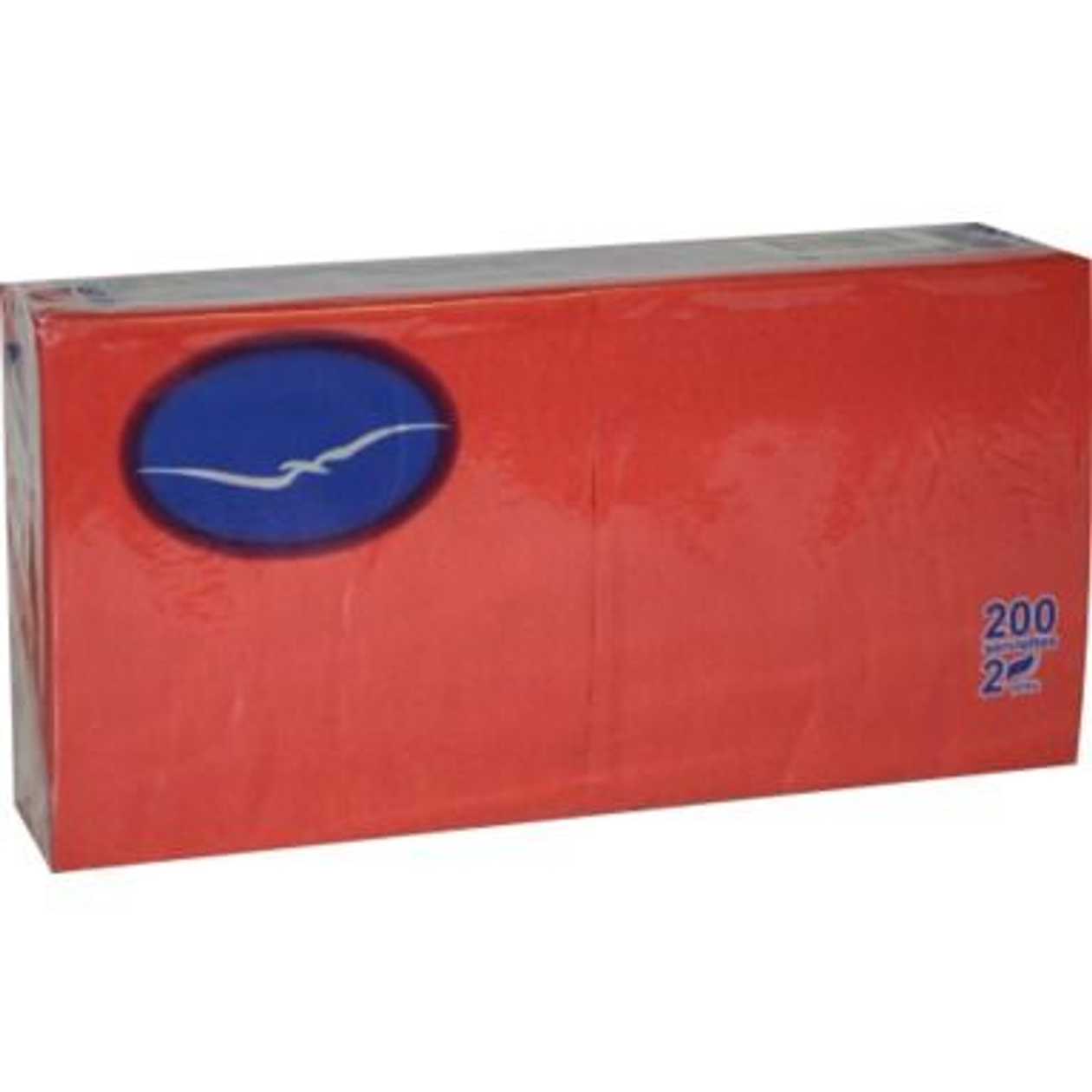 Napkin 24X24 cm 200 pcs./Pk 2-Ply (Red)