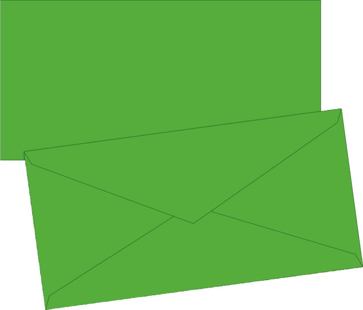 Envelope C65 (dl) 10 pcs. In A Package, Light green, Brunnen