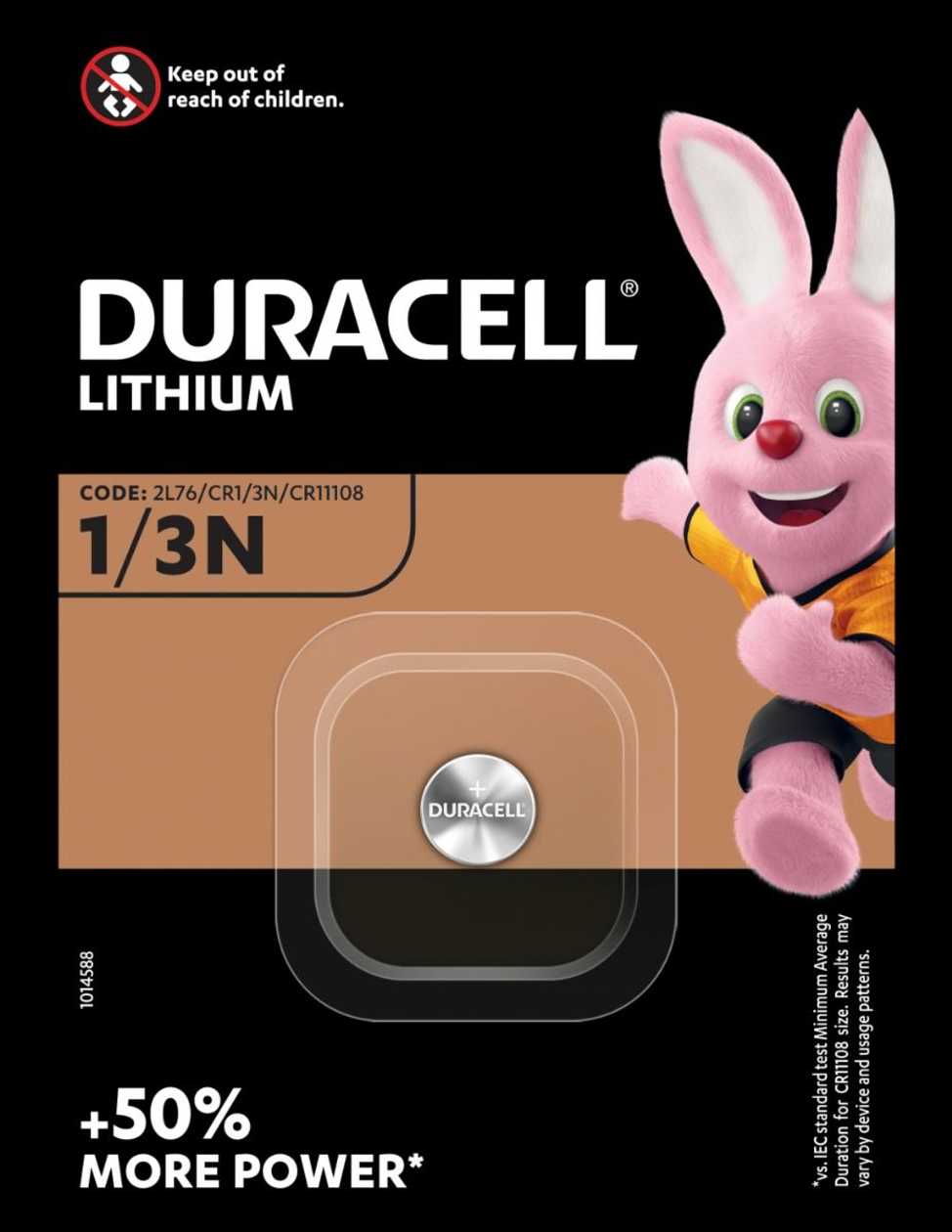 Battery Cr1/3N 3V (Cr11108, Dl1/3N, 2L76, 1/3N) Lithium H10.8 mm D11.6 mm