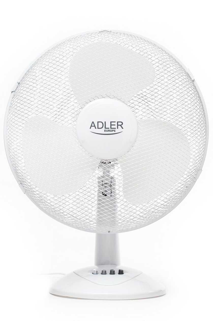 Desk Fan 40 cm Ad7304 - 3 Speeds, Rotating (switchable), Tiltable, 45w 53db 2 kg White
